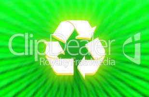 3d Recycle symbol