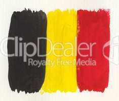 watercolor belgium flag