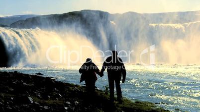 Outdoor Waterfall