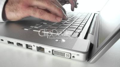 Silver laptop