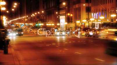 Night City Traffic Time Lapse