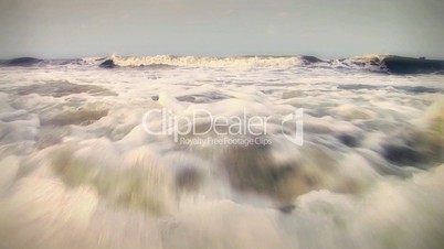 (1008) Floating in Ocean Whitecap Waves Summer Beach HDV Video