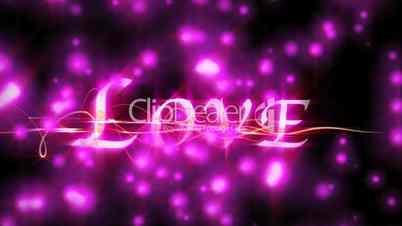 (1039) Looping Purple Lights Love Message HD Video Animation