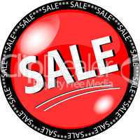 roter sale button
