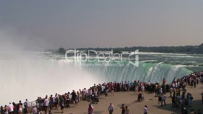 Tourists at Niagara Falls