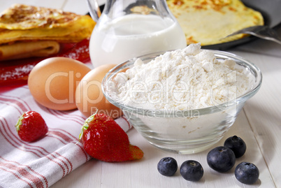 Zutaten für Pfannkuchen