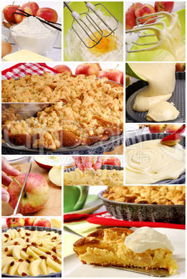 Collage Apfelkuchen