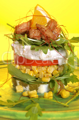 Rucola Hähnchen Salat