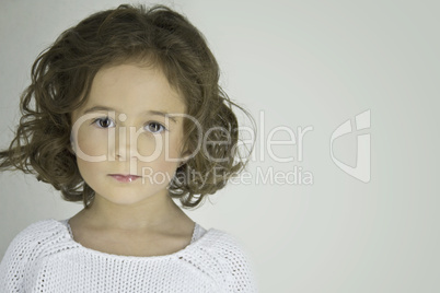 closeup view of a beautiful little girl