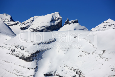 Bergpanorama im Winter
