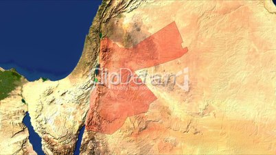 Zooming into jordan, highlighted with text