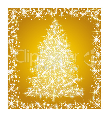 goldener weihnachtsbaum