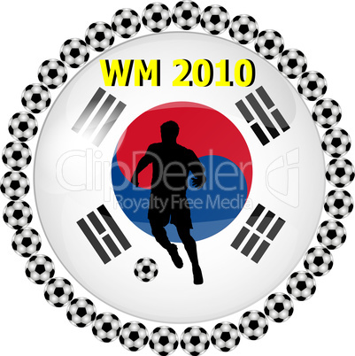 fussball button süd korea