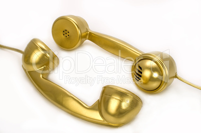 The gold telephone.