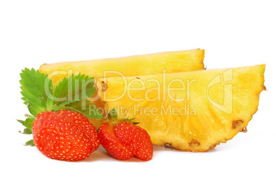 Strawberry and pineapple