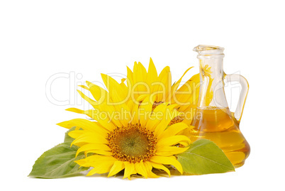 Sunflowers and oil