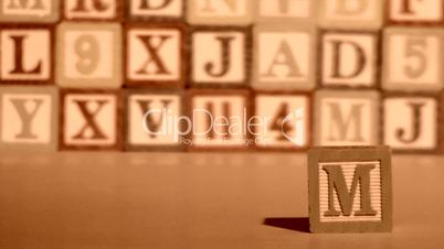Würfel mit Buchstaben