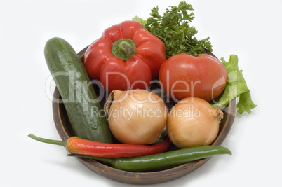Fresh vegetables.