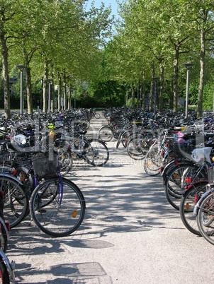 Parkplatz für Räder