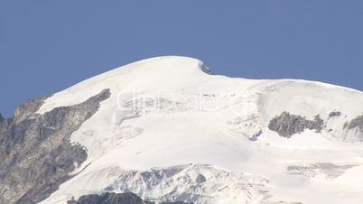 Bernina Glacier With Mountainbikers