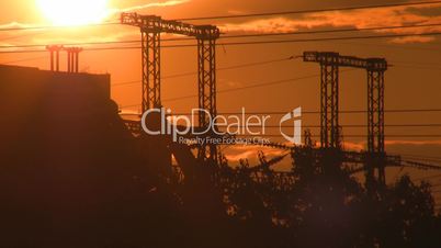 industrial sunset