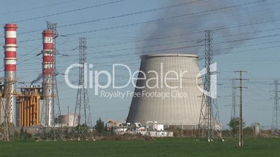 Smokestacks of power plant