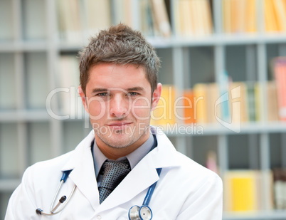 Young doctor at work