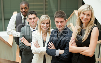 Young Business People with folded arms