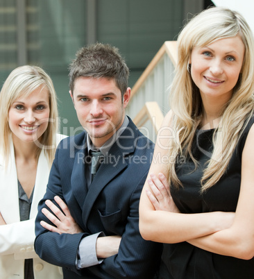 Young Business People with folded arms