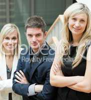 Young Business People with folded arms