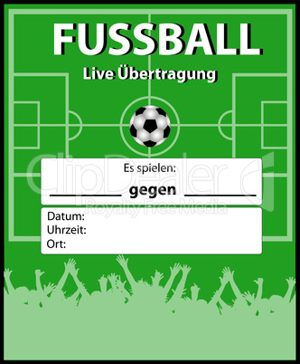 fussball plakat