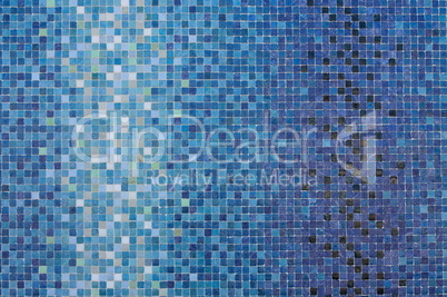 Blue mosaic squares