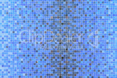 Blue mosaic squares