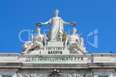 arch of augusta in lisbon