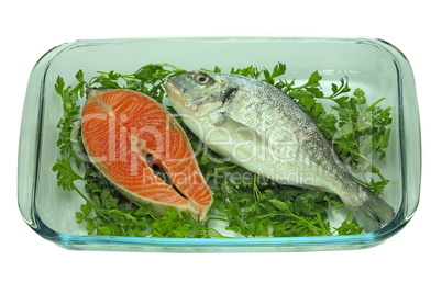 Fish on a plate