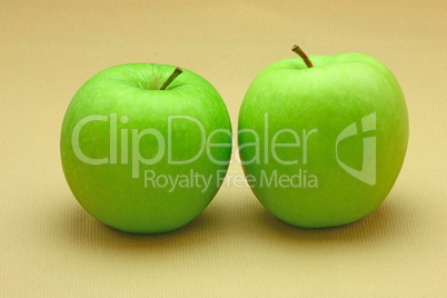 Two green apples