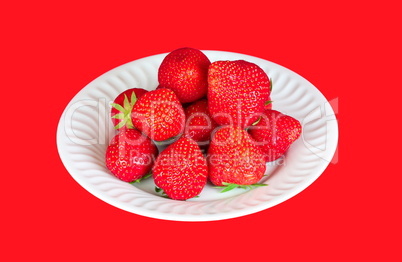 strawberry in a plate