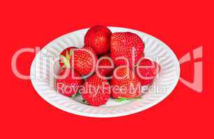 strawberry in a plate