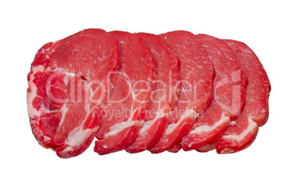 Raw meat isolated