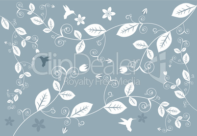 Vector Abstract Floral Background