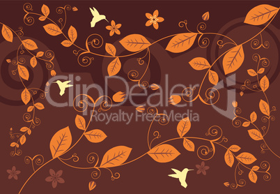 Vector Abstract Floral Background