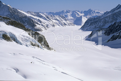 Aletsch-Gletscher Switzerland, Europe, Schweiz, Jungfraujoch