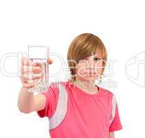 teenager to drink water