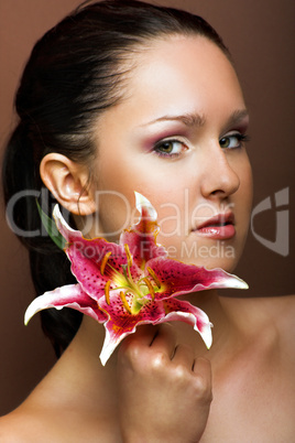 Beautyfoto mit Blüte