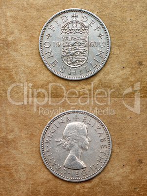 From series: coins of world. England. ONE SHILLING.