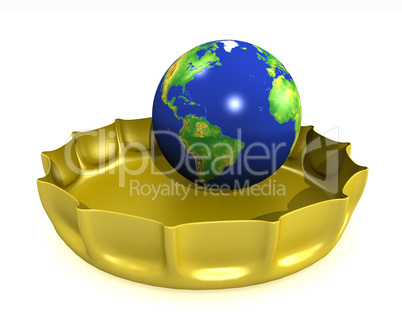 The globe in a bottlecap