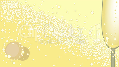 Champagne - vector background