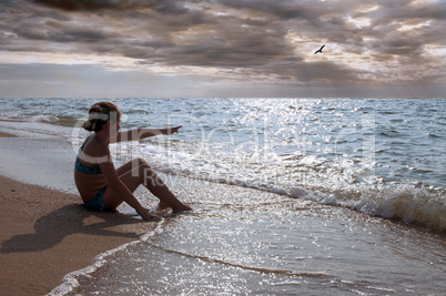 girl and sea