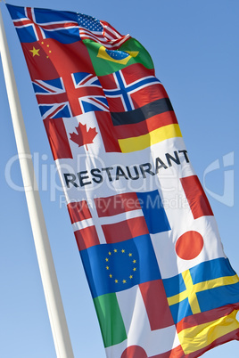 Generic Multi National Restaurant Flag