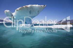 Melting Iceberg on the Lagoon, Jokulsarlon, Iceland